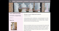 Desktop Screenshot of laureesbridalandformalwear.com